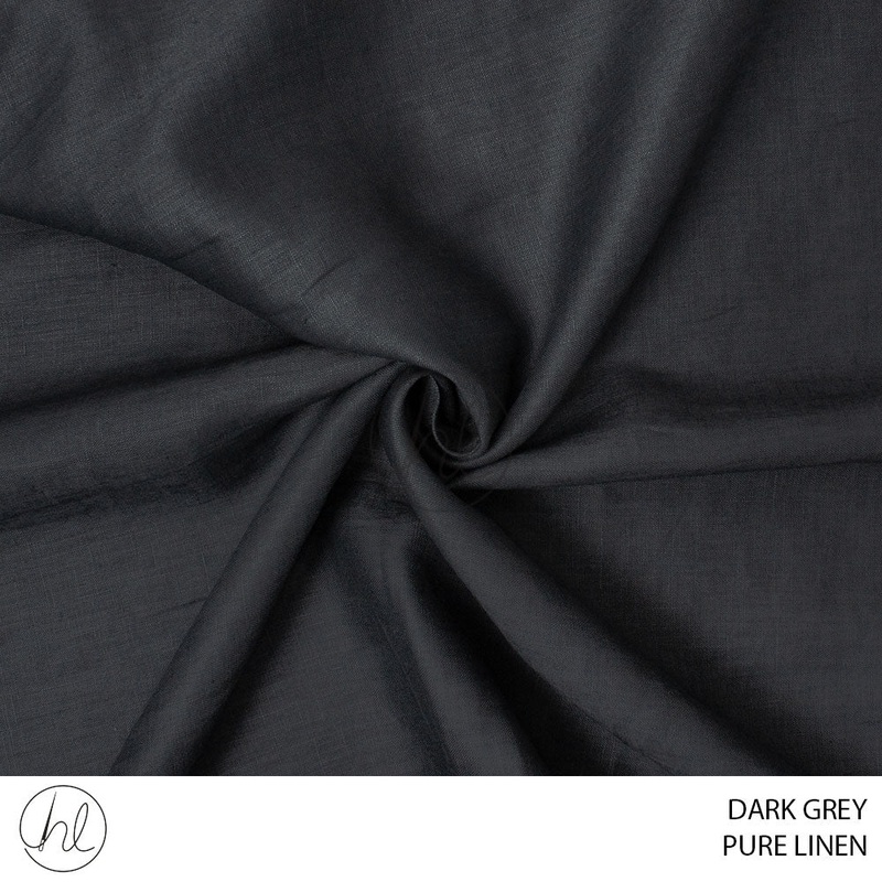 Pure Linen 56 Dark Grey 140cm Per M