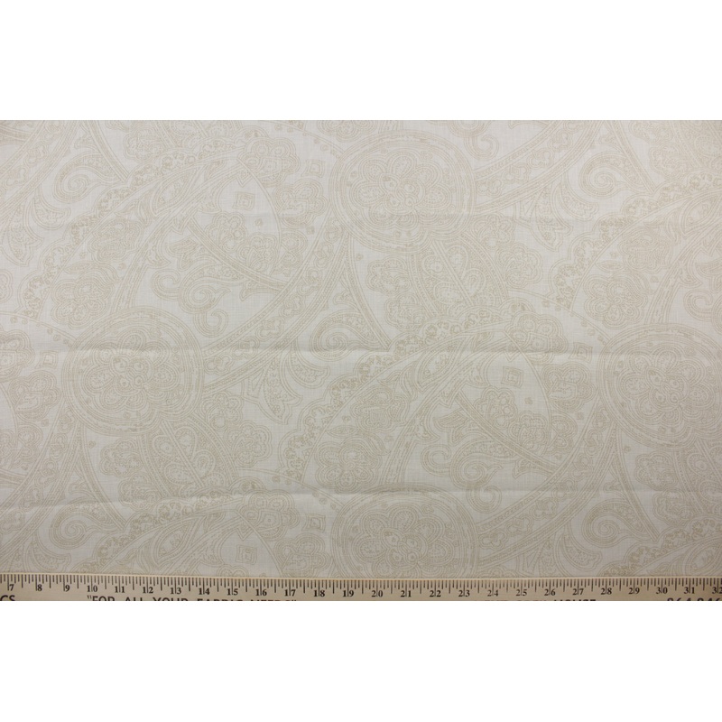 Robert Allen Flax In Bloom Natural 178055 Multipurpose Fabric