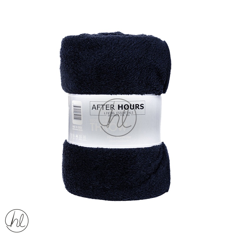 Sherpa Brushed Teddy Throw Assorted Blue 180x200cm Buy 2 For 350