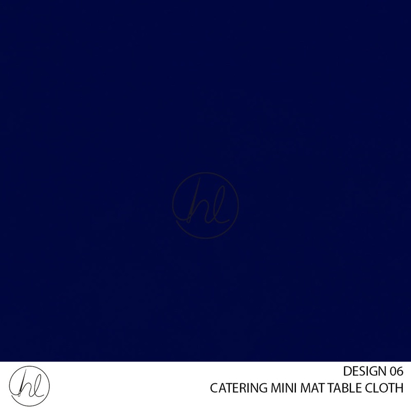 CATERING MINI MATT TABLE CLOTH LJ NAVY 145X250