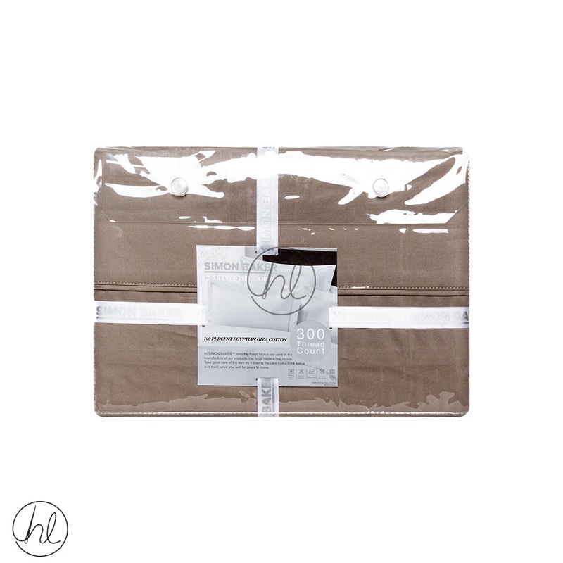 Egyptian Giza Cotton Standard Pillow Cases 300T Mocha 45x70cm