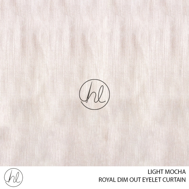 EYELET READY-MADE CURTAIN ROYAL DIM OUT LIGHT MOCHA 225X220CM
