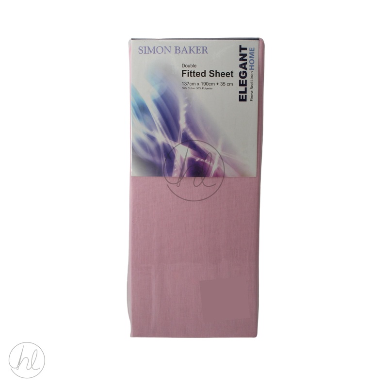 FITTED SHEET PINK DBL 1