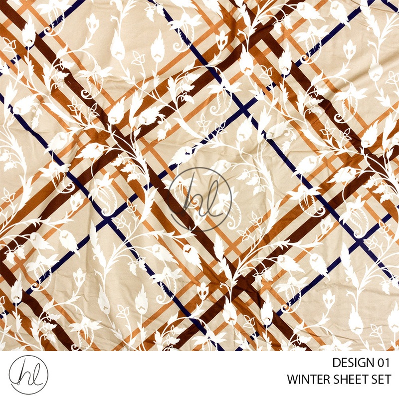 MICROFIBRE WINTER SHEET SETS DESIGN 02 KING