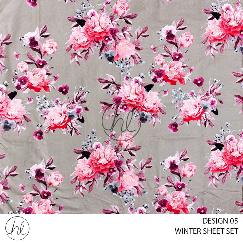 MICROFIBRE WINTER SHEET SETS DESIGN 05 KING