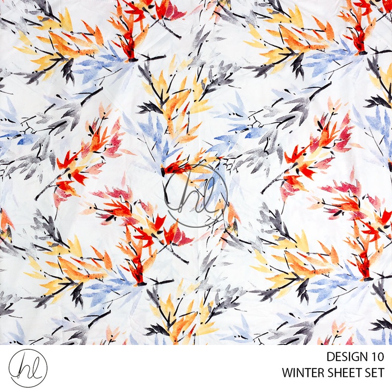 MICROFIBRE WINTER SHEET SETS  DESIGN 10 DOUBLE