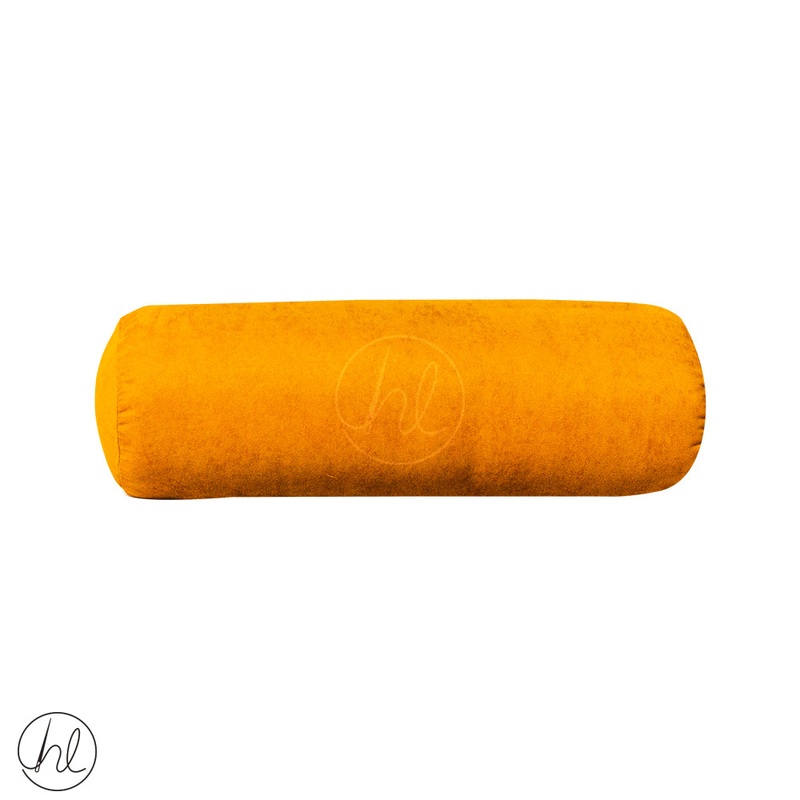 NECK ROLL PILLOW IE MUSTARD 20X6CM