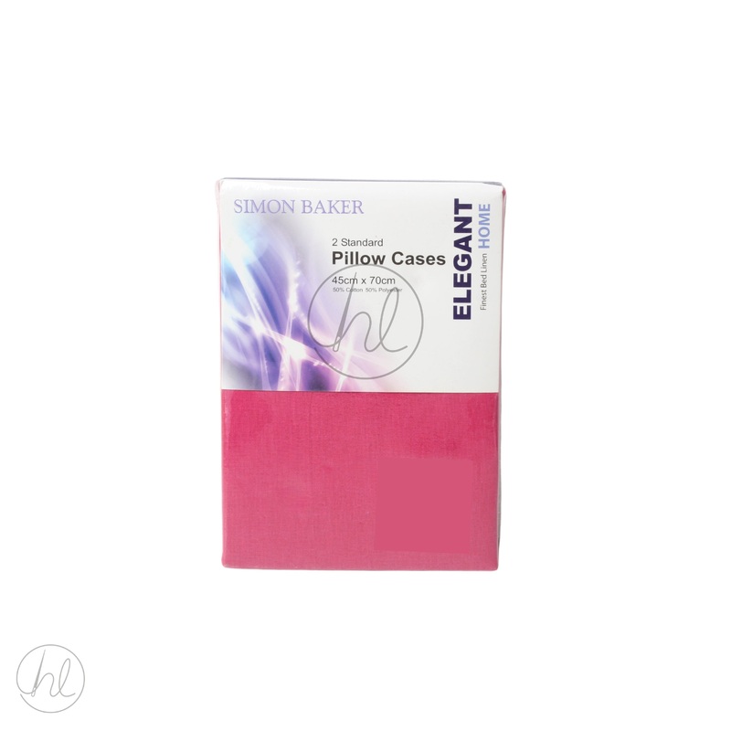 PILLOW CASES STD POLY CTTN CERISE FREE 1