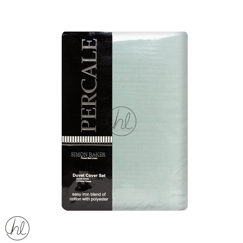 Polycotton Duvet Cover 200T Duck Egg Queen