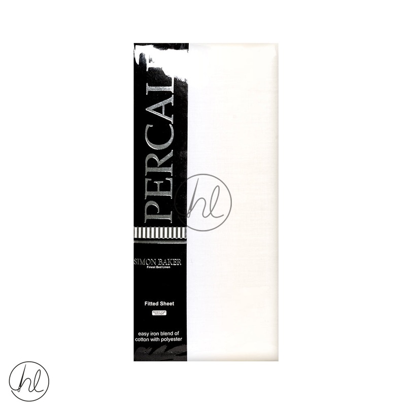 Polycotton Fitted Sheet 200T Extra Depth Cream Queen