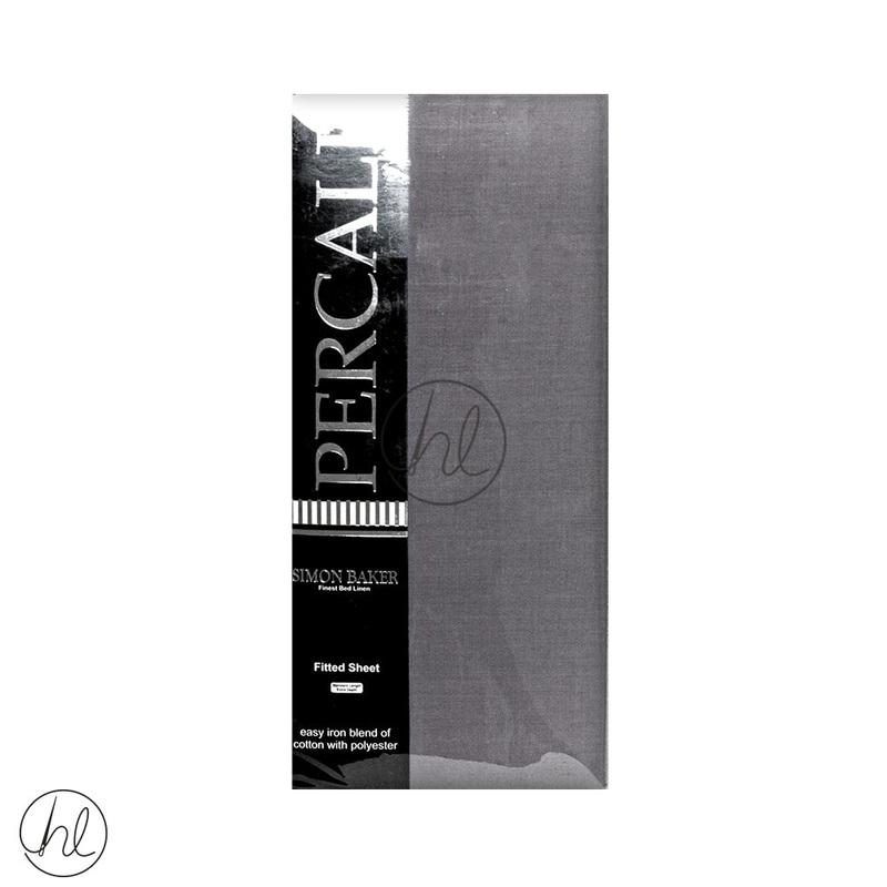 Polycotton Fitted Sheet 200T Extra Depth Grey King
