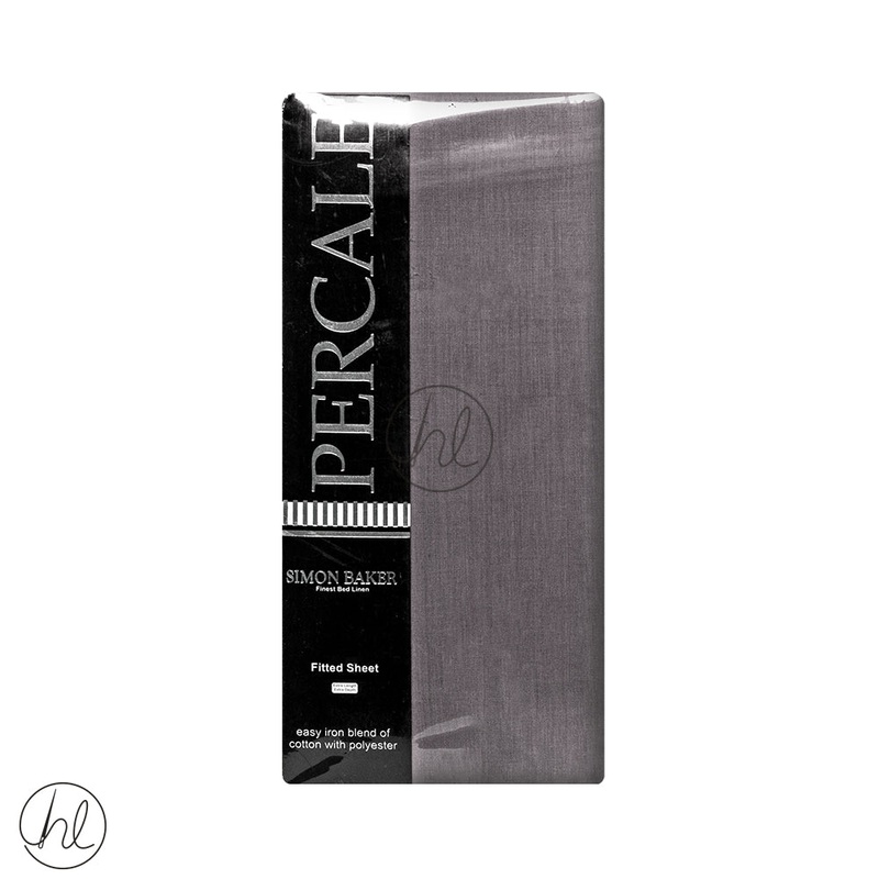 Polycotton Fitted Sheet 200T Extra Length And Depth Grey Double