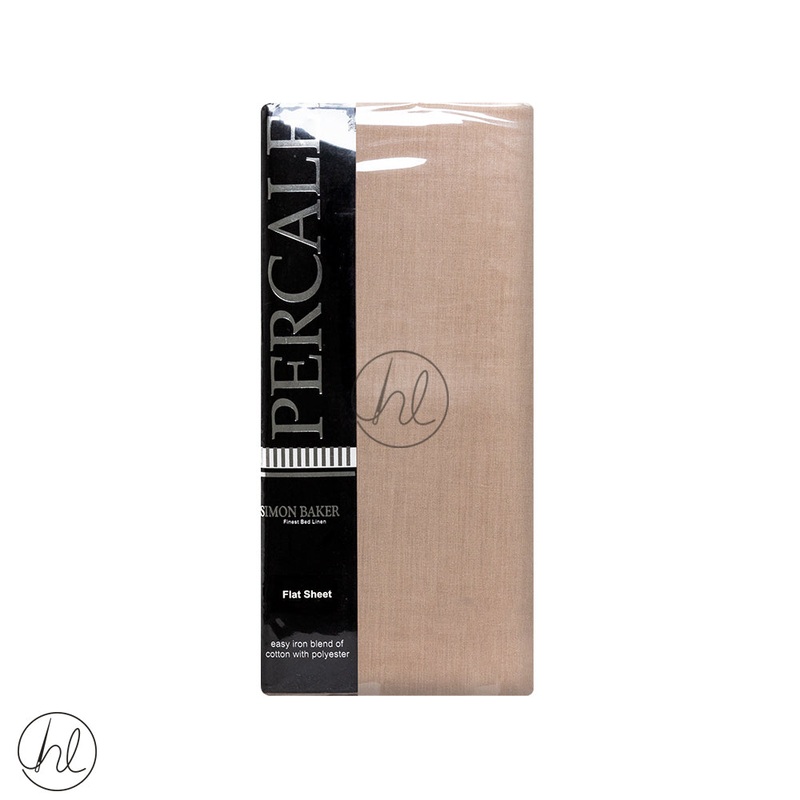 Polycotton Flat Sheet 200T Stone 3/4