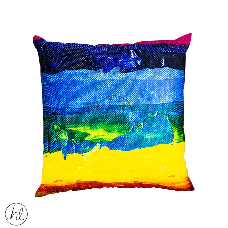 PRINTED SCATTER CUSHION DESIGN 08 RAINBOW60X60CM