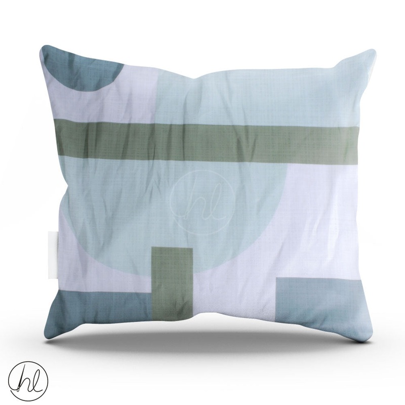 PRINTED SCATTER CUSHION SCATTER CUSHION COVER - 45X45 INNER - 50X50 GREEN