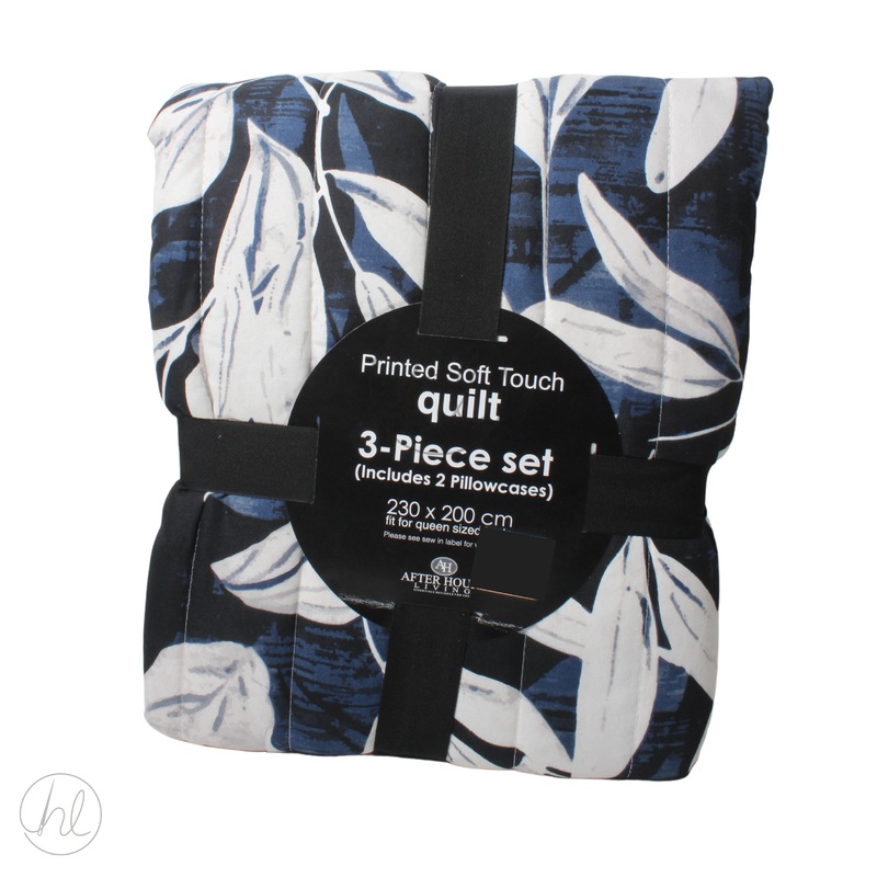 QUILT PEACH SKIN 3PCE PETAL 230X200 FREE