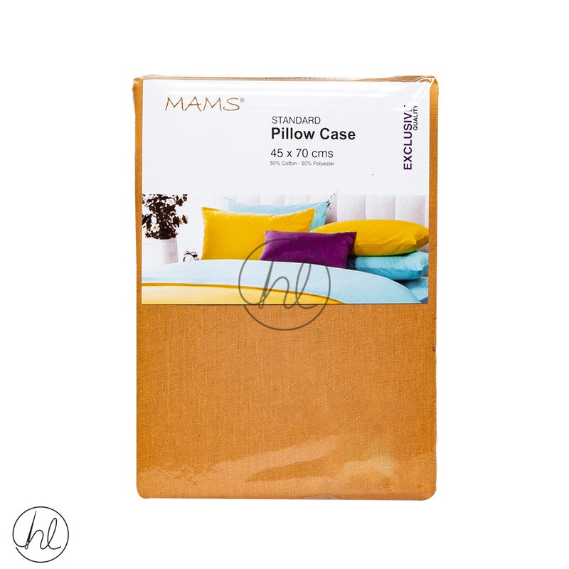 Standard Pillow Cases Gold 45x70cm