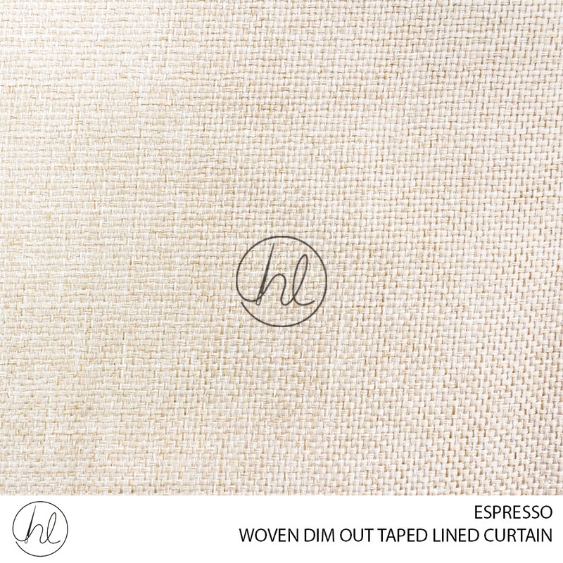TAPED LINED READY-MADE CURTAIN WOVEN DIM OUT ESPRESSO 225X250CM