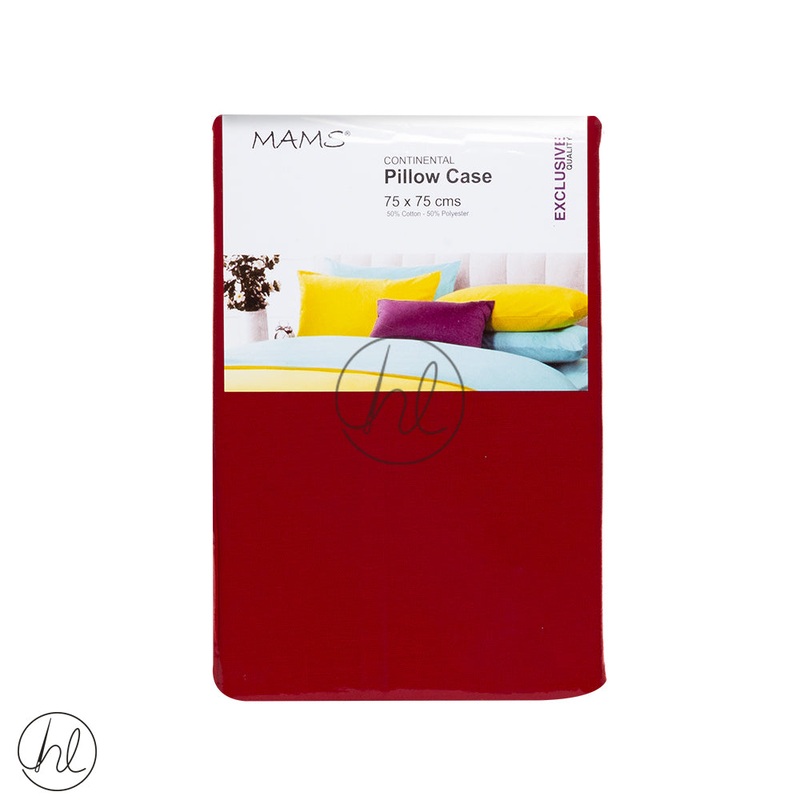 Continental Pillow Cases Red 75x75cm
