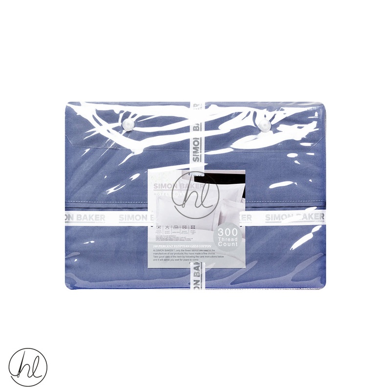 Egyptian Giza Cotton Standard Pillow Cases 300T Blue King