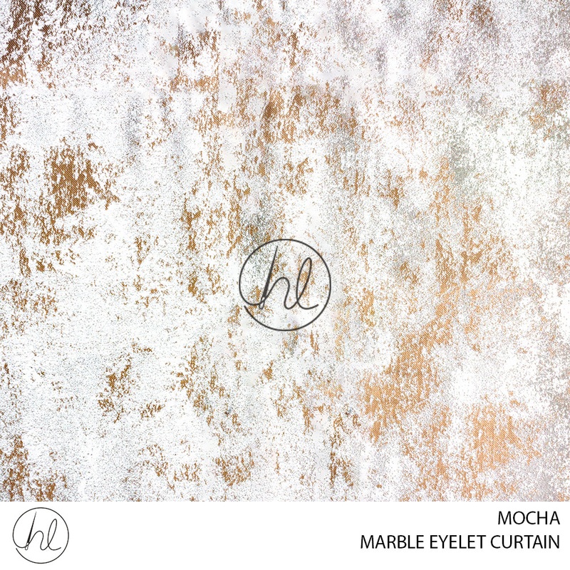EYELET READY-MADE CURTAIN MARBLE MOCHA 225X220CM