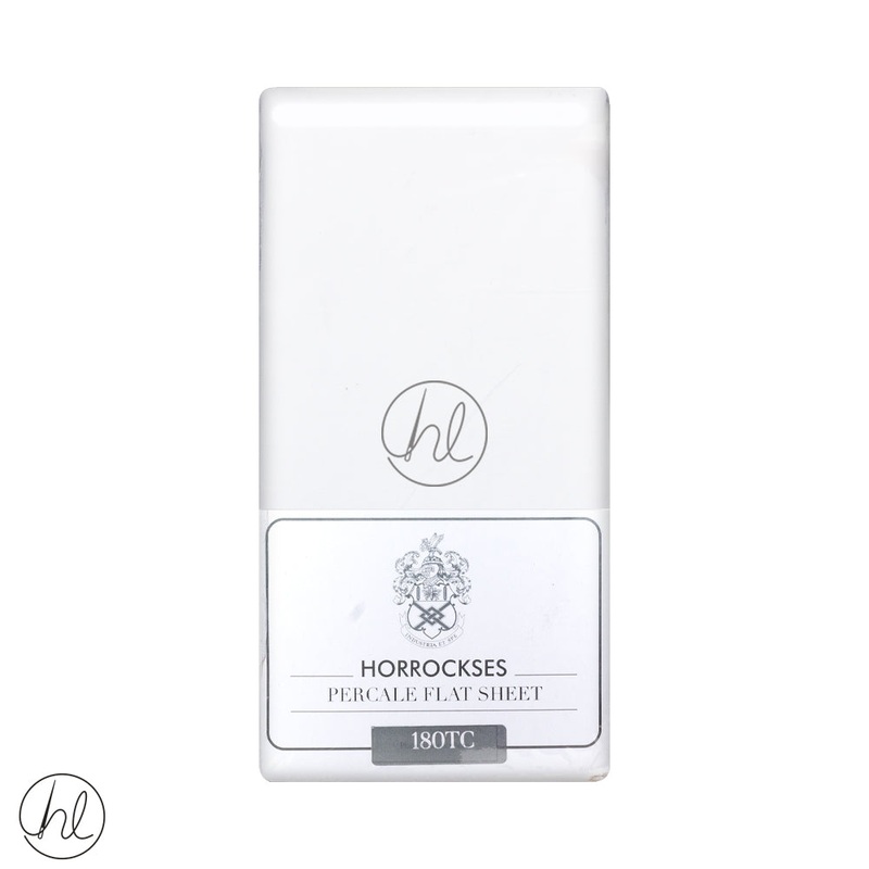 Horrockses Flat Sheet 180T White King