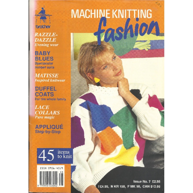 Machine Knitting Fashion Magazine by Brother; Issue #7, 45 projects, Vintage