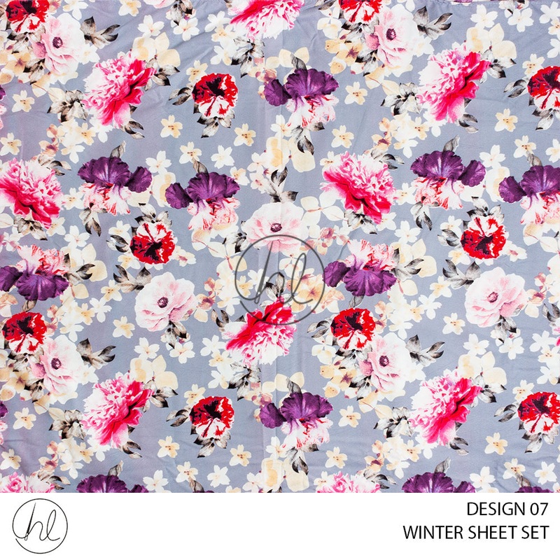 MICROFIBRE WINTER SHEET SETS DESIGN 07 KING