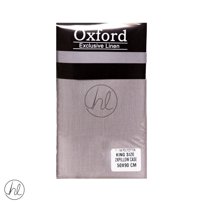 Oxford Pillow Cases King Grey 50x90cm