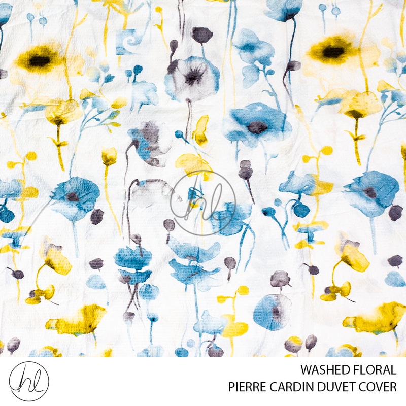 PIERRE CARDIN DUVET COVER LE INTRO LIMITED EDITION WASHED FLORAL DOUBLE