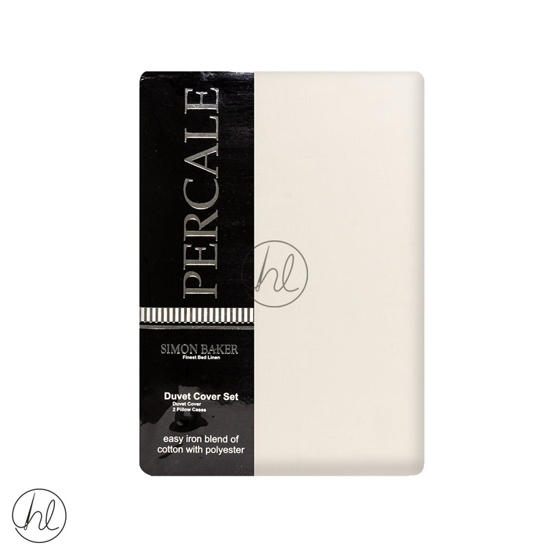 Polycotton Duvet Cover 200T Cream Queen