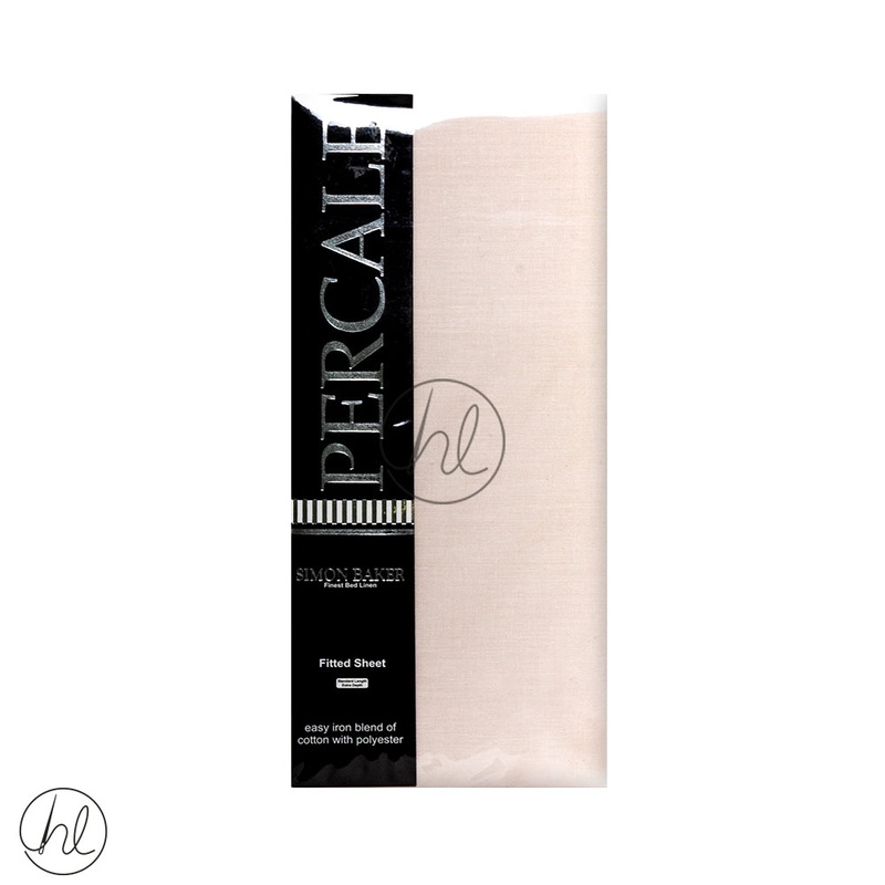 Polycotton Fitted Sheet 200T Extra Depth Cashmere Single