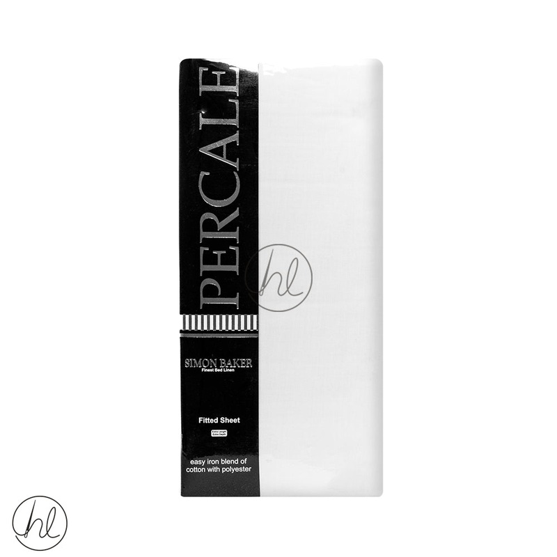 Polycotton Fitted Sheet 200T Extra Length And Depth White Double