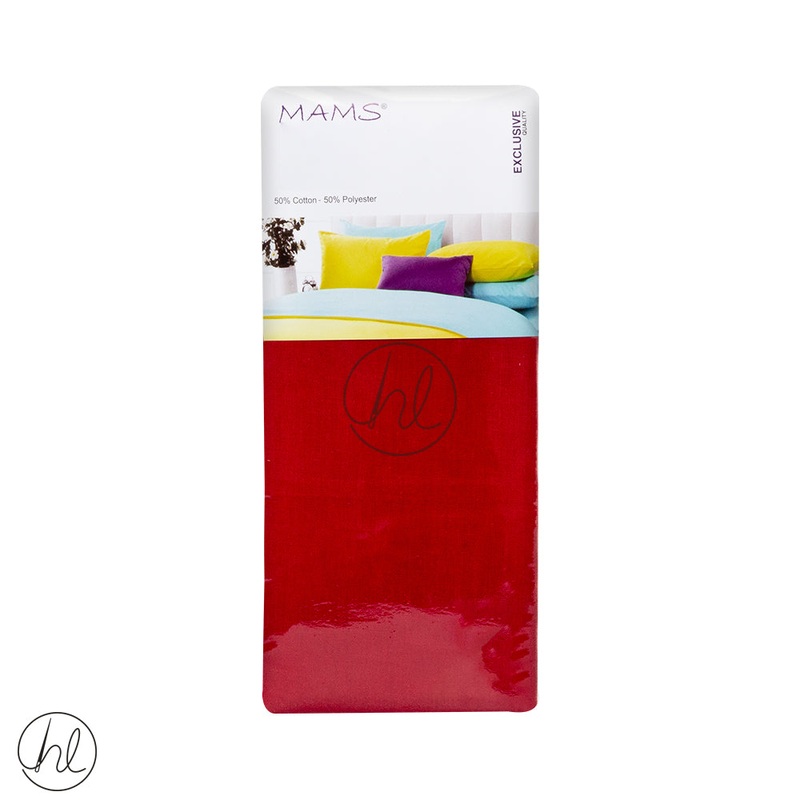 Polycotton Fitted Sheet Extra Depth Red Double