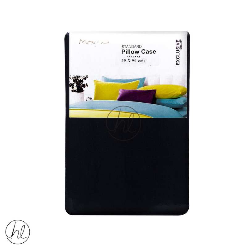 Standard King Pillow Cases LP Black 50x90cm