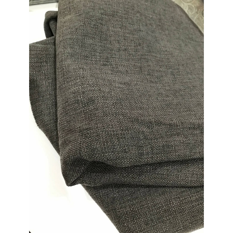1.5 Yards, 40 Wide, Irregular Cut Gray Tweed Upholstery Fabric