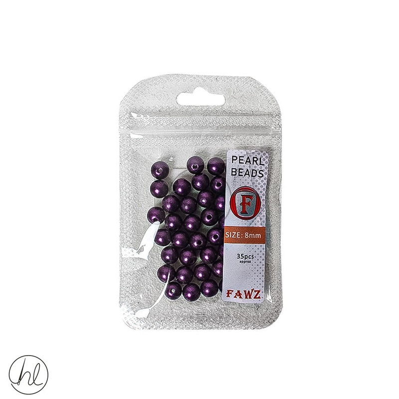 Beads Pearl 8mm Mauve Free