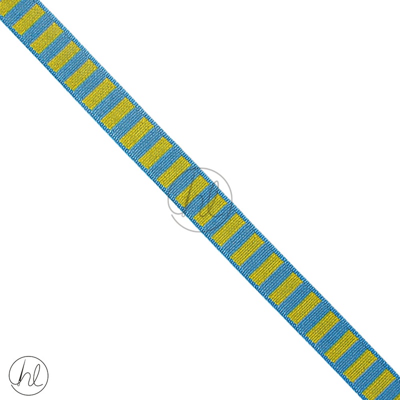 Braid Blazer Block 15mm Yellow/Blue