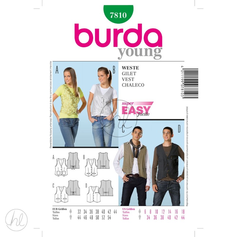 BURDA DRESS GREEN 34-44  7810   EACH