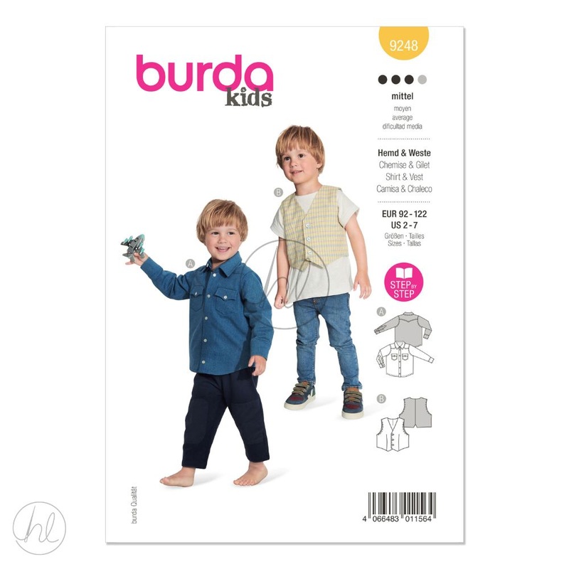 BURDA DRESS YELLOW 2-7  1