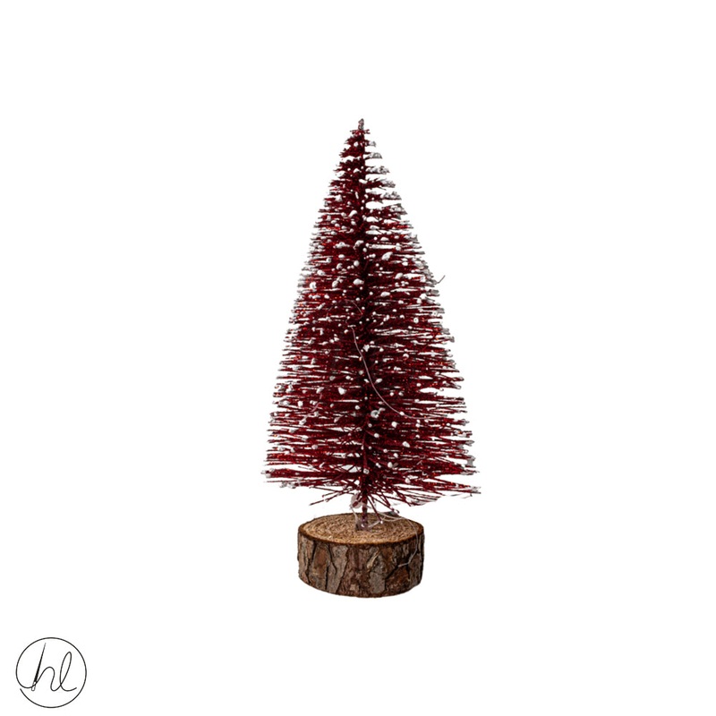Christmas Tree Glitter 5cm Red Free