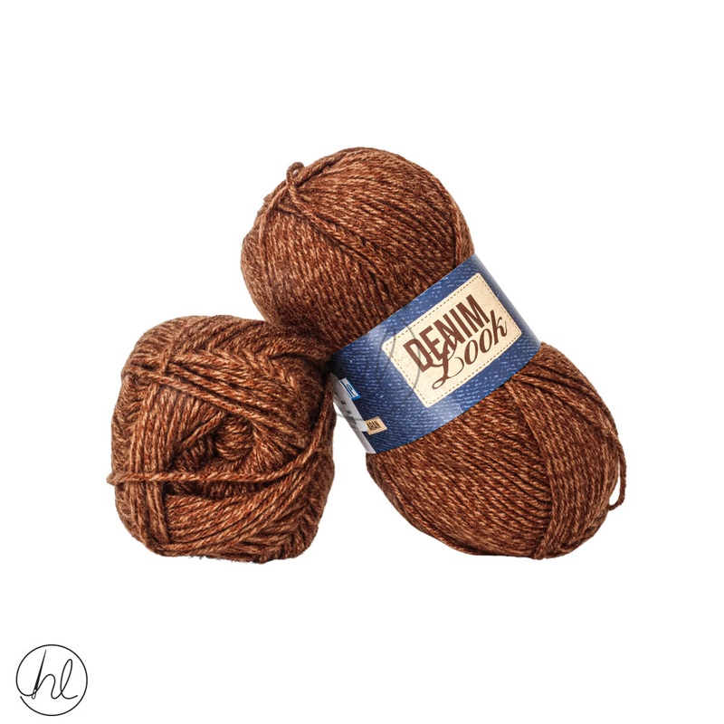 Elle Denim Look Aran 100g 25 Brown Free
