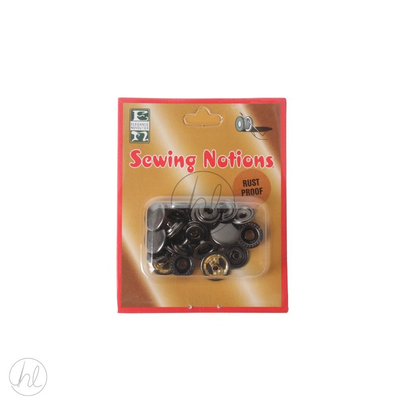 FASTENERS S/C/B/P 12.5MM GUN/METAL FREE