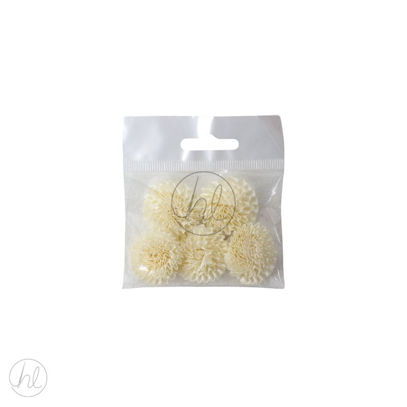 FLOWERS FANCY 5IN  CREAM FREE