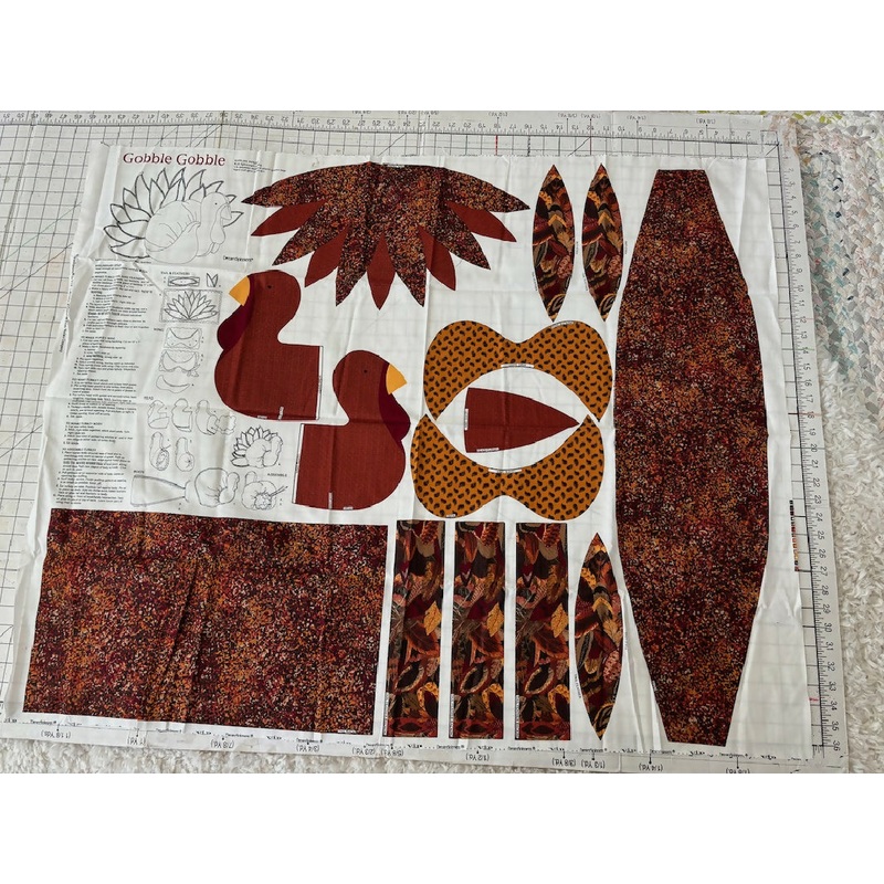 Preprinted stuffed Turkey panel