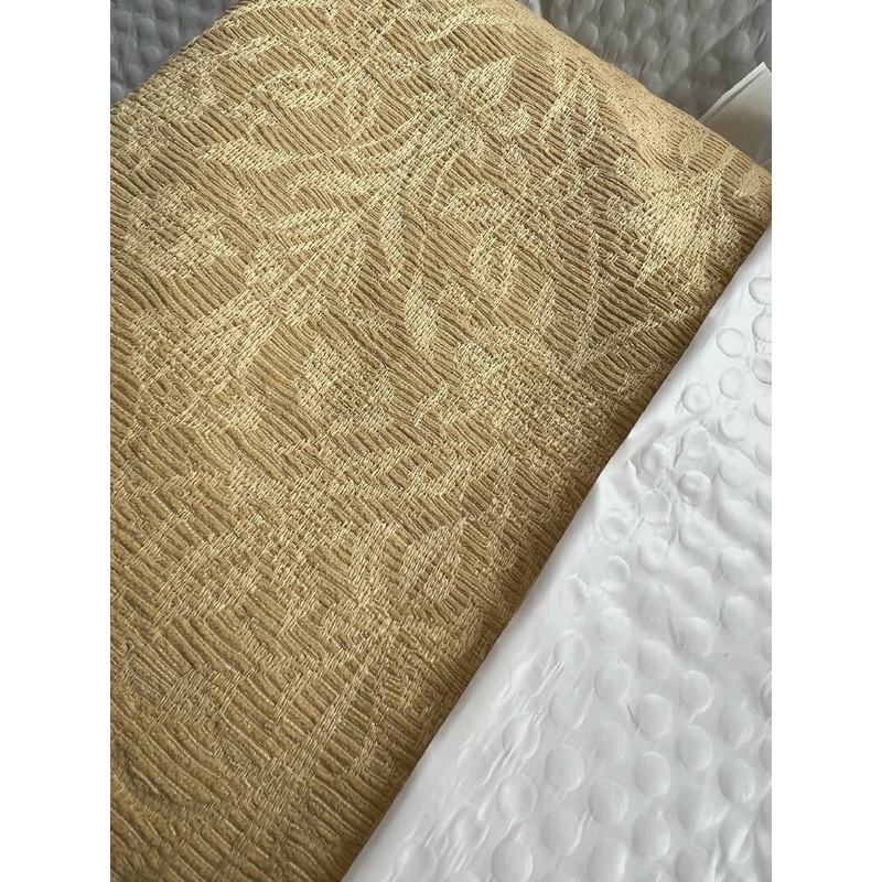 Yellow Damask Jacquard Great For Any Sewing Project