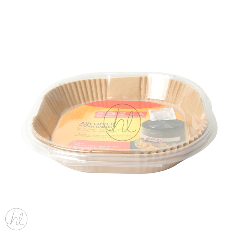 AIR FRYER PAPER LINERS SQUARE BROWN FREE