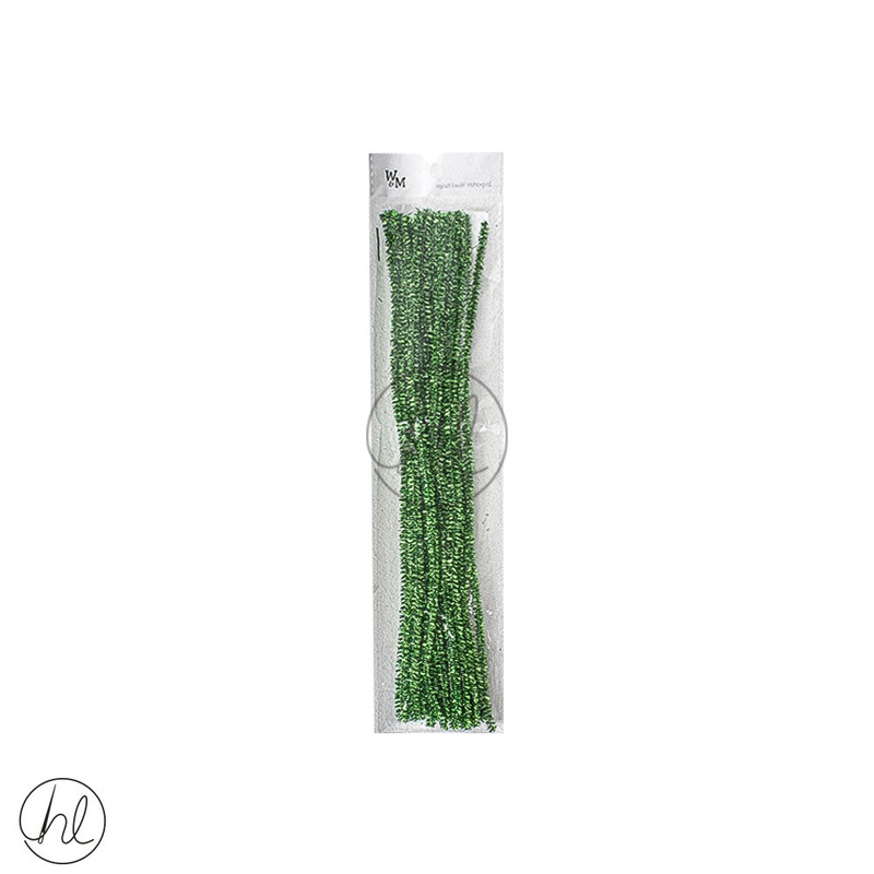 Chenille Sticks Mtlc 20IN Green