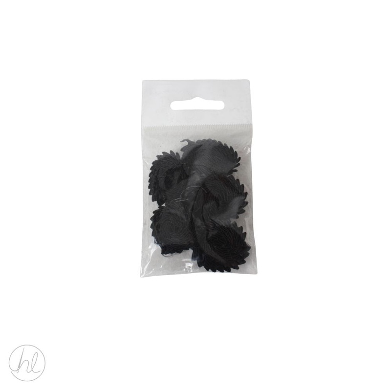 FLOWERS FANCY 5IN  BLACK FREE