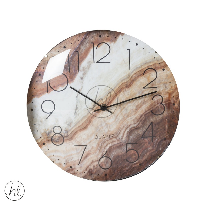 CLOCK WALL CURVED GLASS